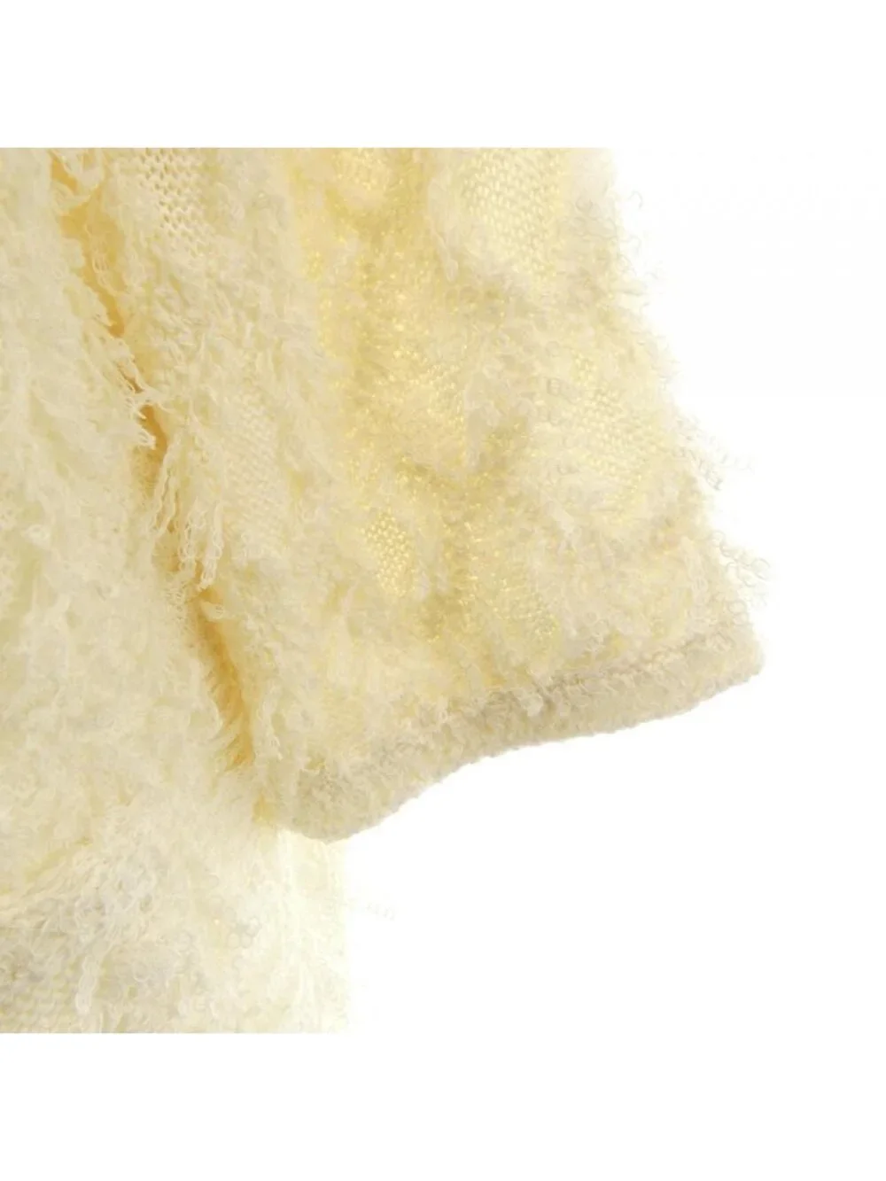 Chanel Collarless Jacket White